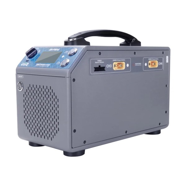 Cargador de equilibrio rápido de 3000W de alta corriente 60A de 4 canales U6Q para accesorios de drones, batería 12-14S